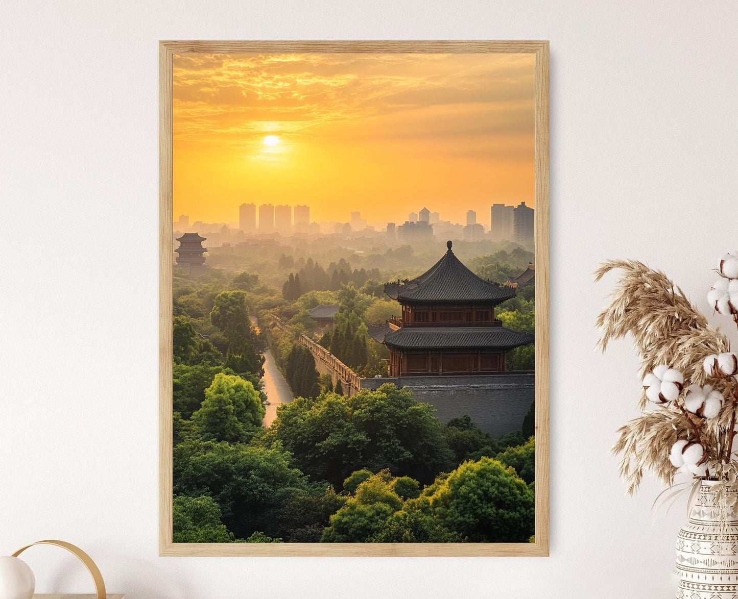 Affiche Murale de Xi'an – Impression des Fortifications Anciennes en Chine