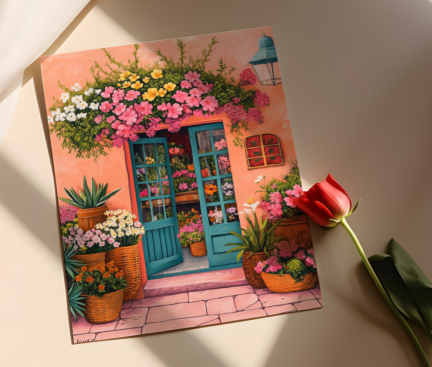 Affiche Fleurs du Nicaragua – Illustration des Fleurs Tropicales