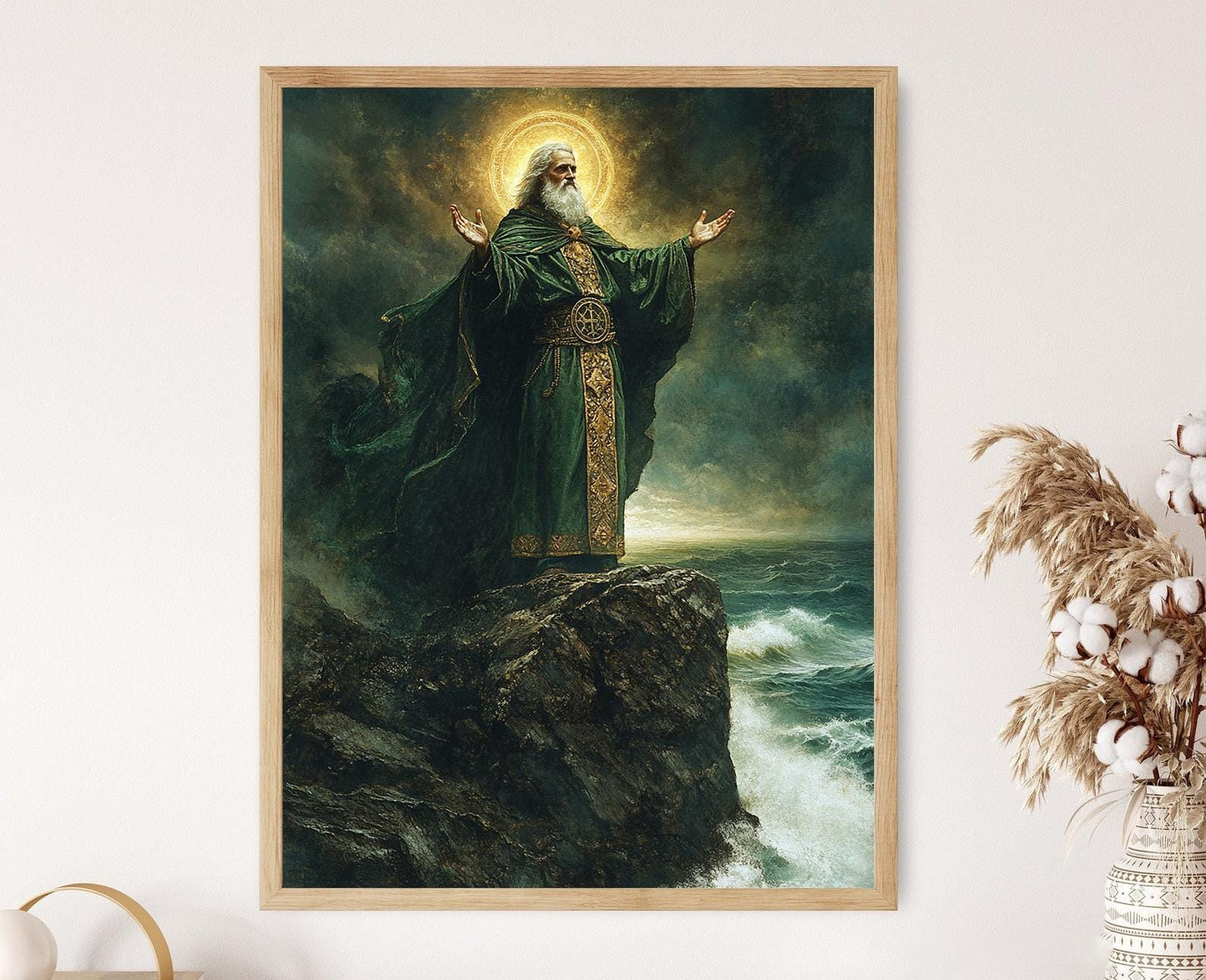 Affiche Saint Patrick – Art Spirituel Celtique Irlandais en Poster