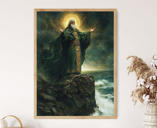 Affiche Saint Patrick – Art Spirituel Celtique Irlandais en Poster