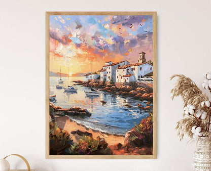 Affiche Punta del Este – Poster peinture côtière et yachts