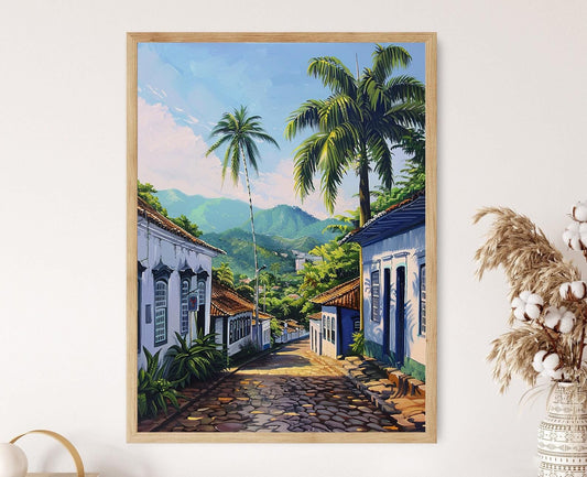 Affiche Paraty – Art de la coloniale et de la végétation tropicale