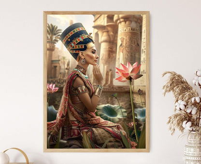 Affiche Nefertiti – Imprimé artistique de la reine égyptienne