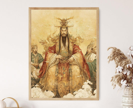 Affiche Empereur de Jade – Poster Art Mythologique Chinoise