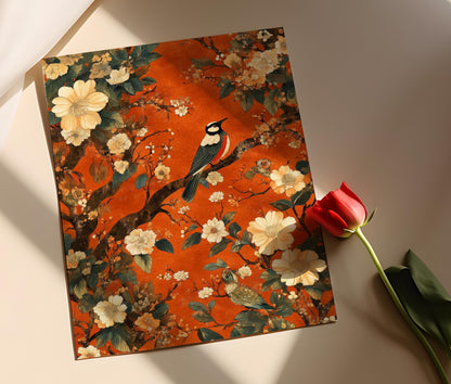 Affiche Batik Malais – Poster Art Traditionnelle en Couleurs Terre Riches