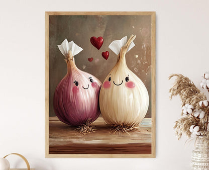 Affiche Ail Rieur – Poster Humoristique de Cuisine avec Amour