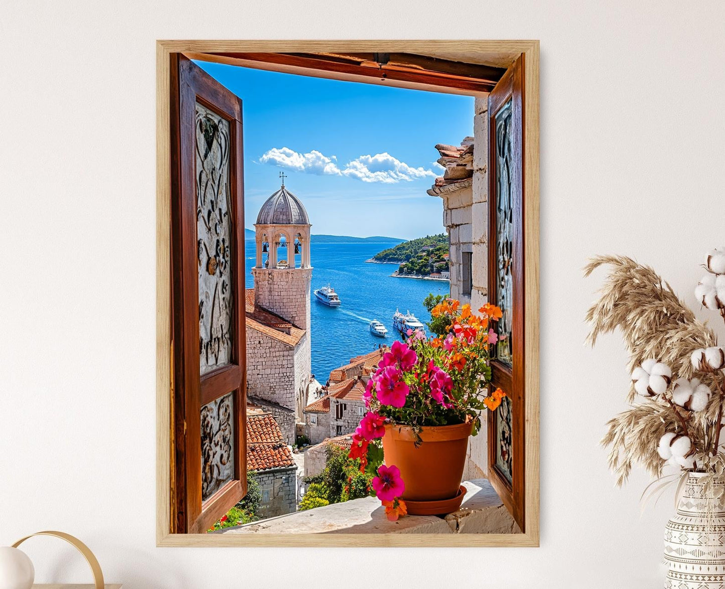 Affiche Šibenik – Poster de la cathédrale Saint-Jacques et forteresses adriatiques