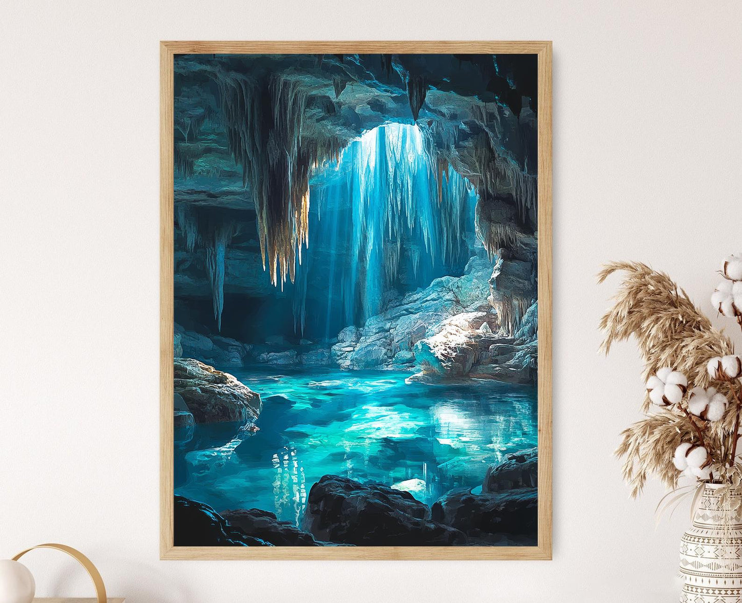 Affiche Grottes de Cristal – Illustration de la Grotte des Bermudes