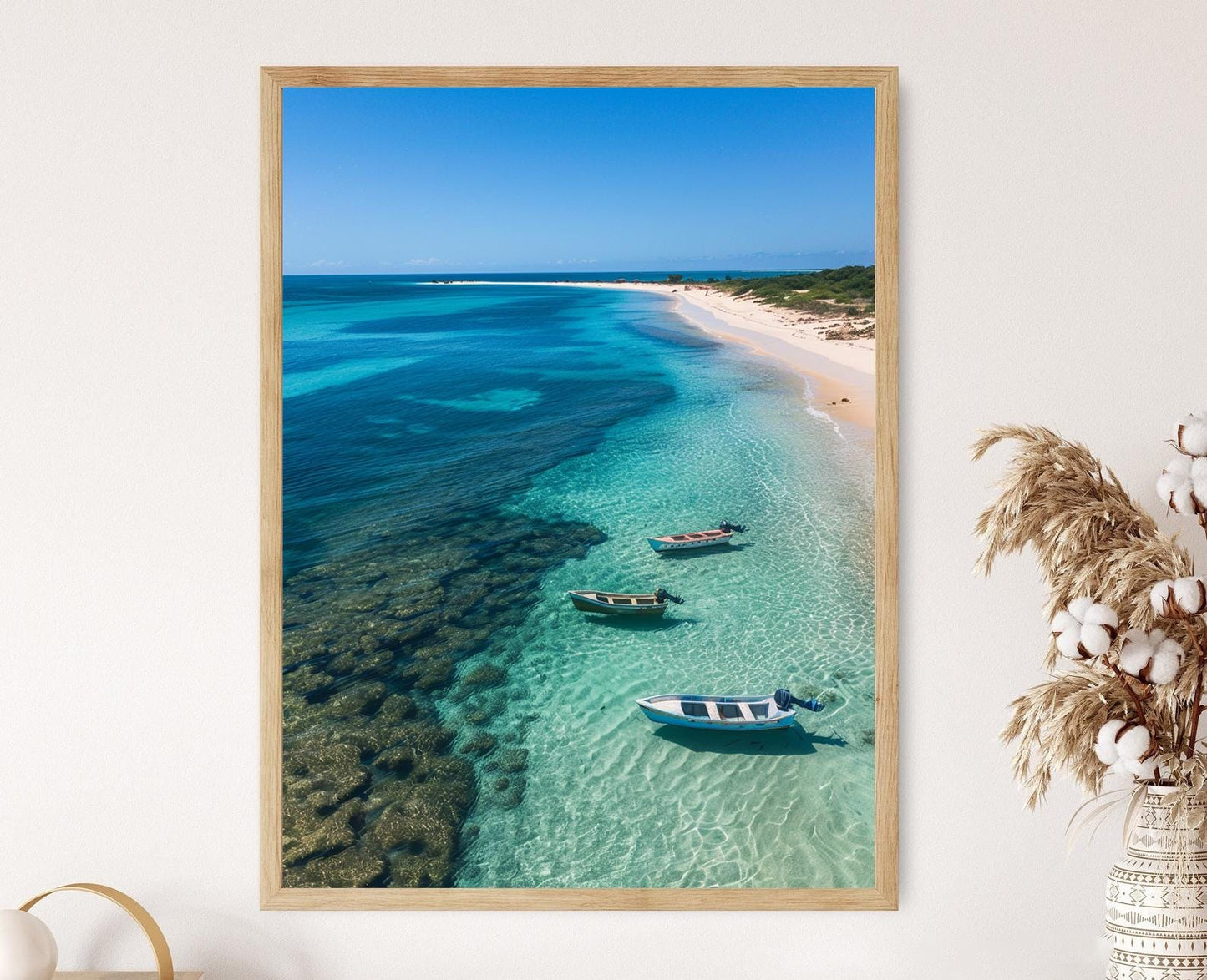 Affiche Bazaruto – Poster Plages et Vie Marine des Eaux Pures