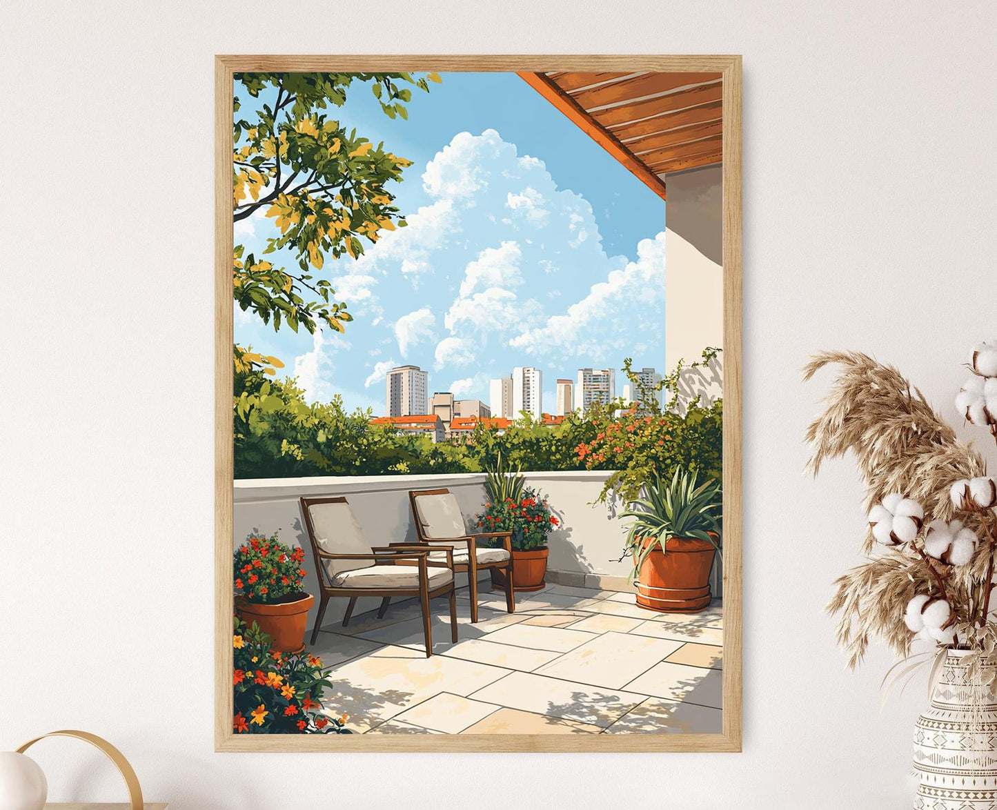 Affiche Patio de Brasília – Poster Art Moderne Brésilienne