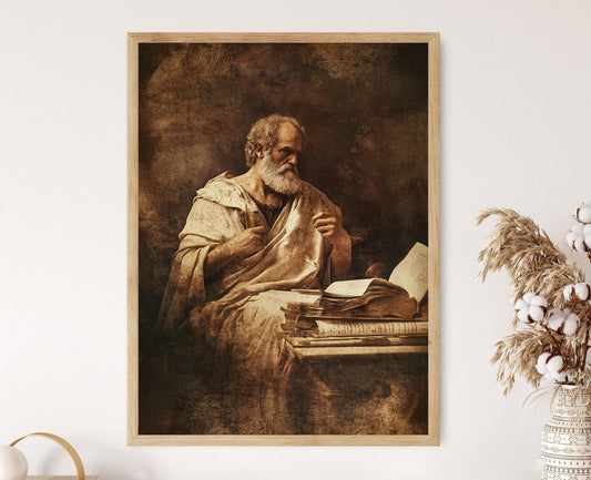 Affiche Aristote – Poster portrait classique du philosophe grec