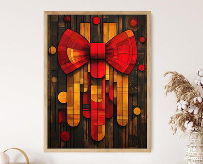 Affiche Marimba Nicaraguayenne – Poster Ornement en Ruban du Patrimoine Folklorique