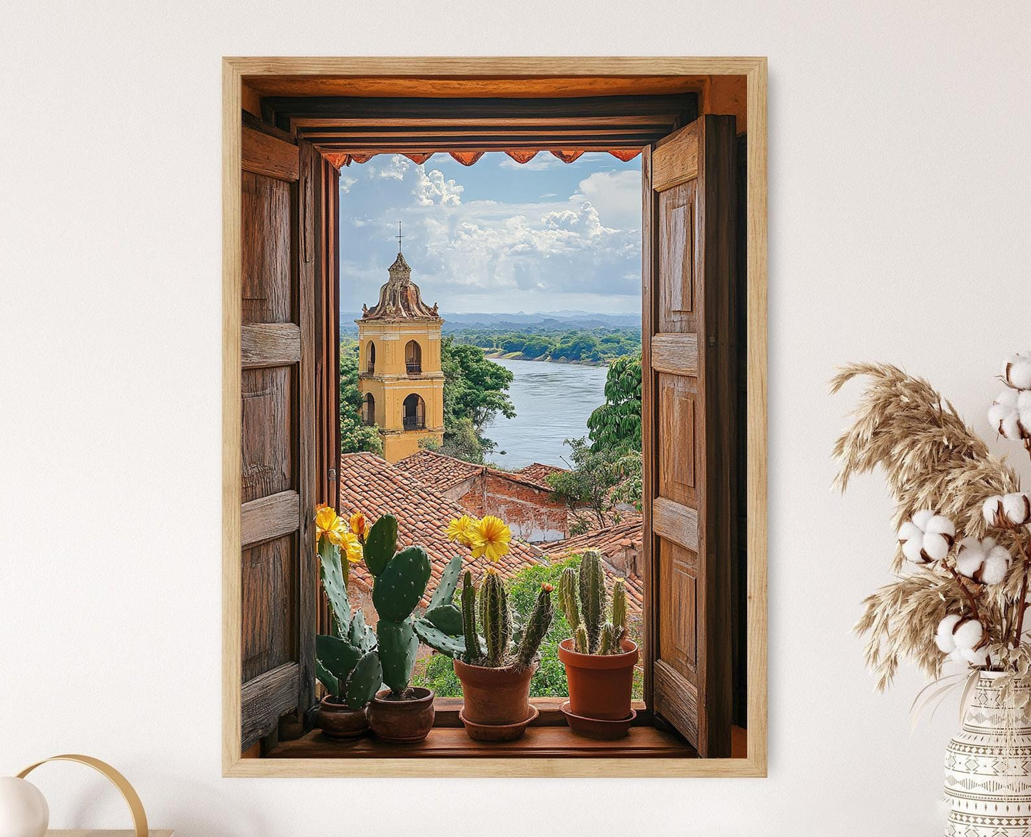 Affiche Vue Ouverte de Ciudad Bolívar – Poster Orinoco, Venezuela