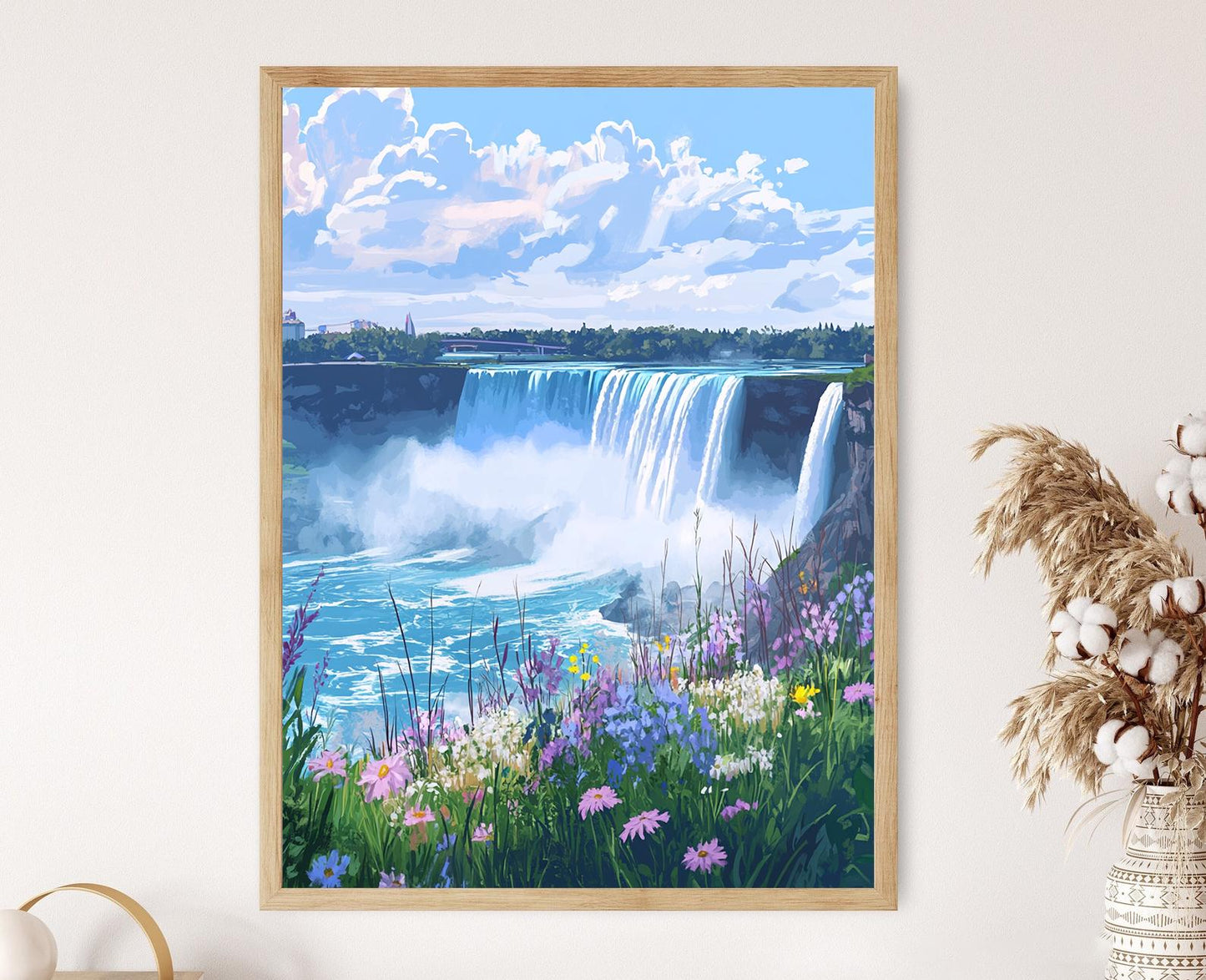 Affiche Chutes du Niagara – Poster Scène de Cascade Canadienne