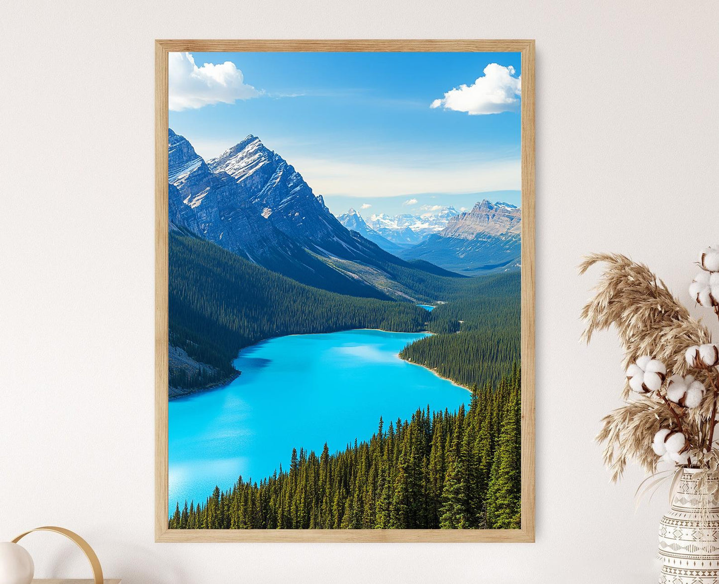 Affiche Peyto Lake – Poster Lac en forme de loup, eaux turquoise