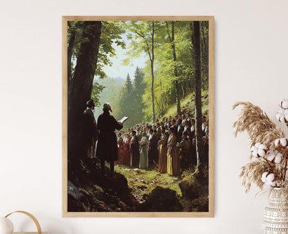 Affiche Huguenots – Art Imprimé sur la Foi Protestante et l'Histoire Religieuse