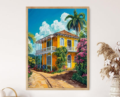 Affiche Trinidad et Tobago – Impression artistique, déco île chic