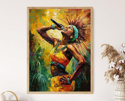 Affiche Calypso – Poster Célébration de la musique de Trinidad et Tobago