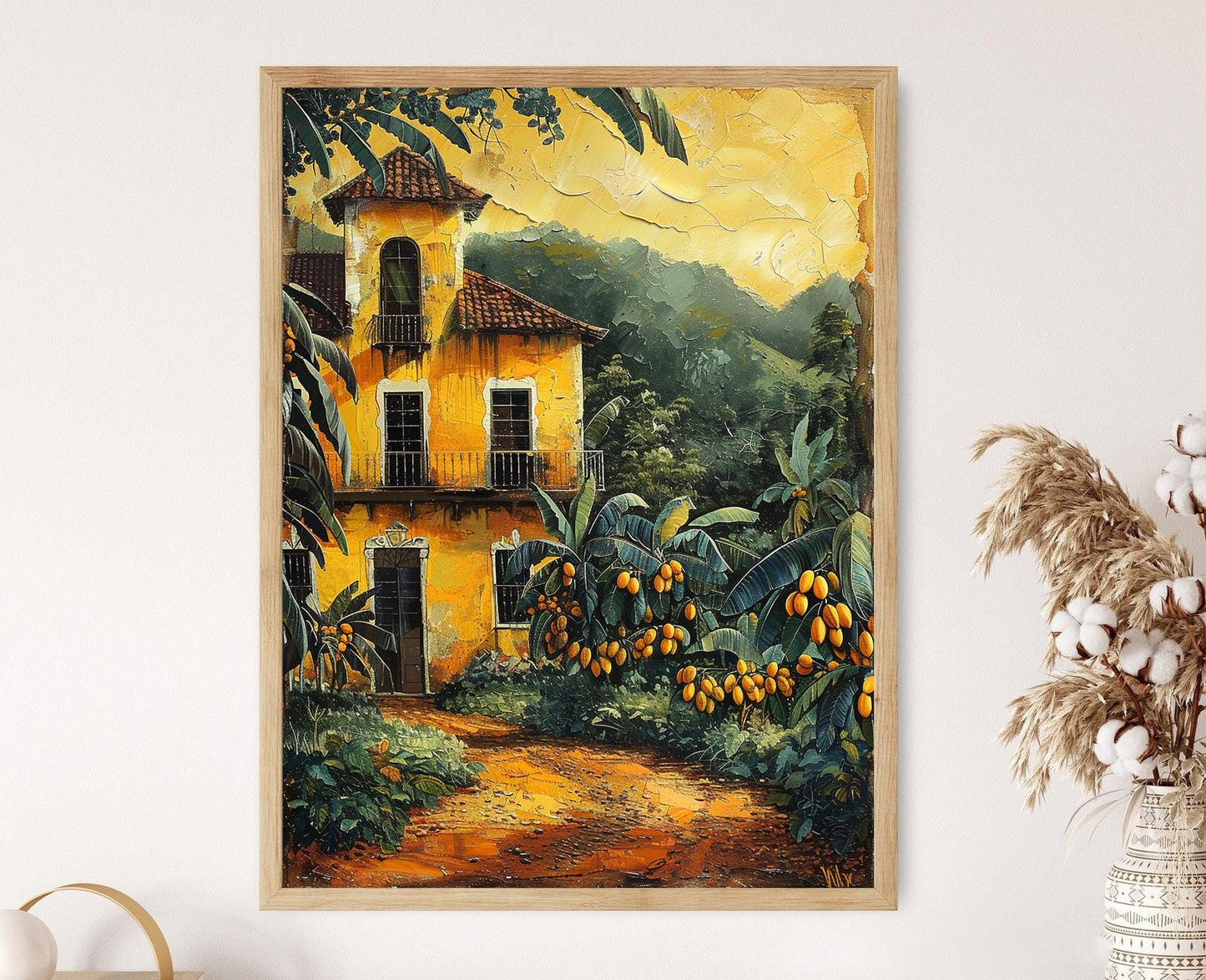 Affiche Plantations de Cacao – Poster Patrimoine Agricole de Trinidad et Tobago