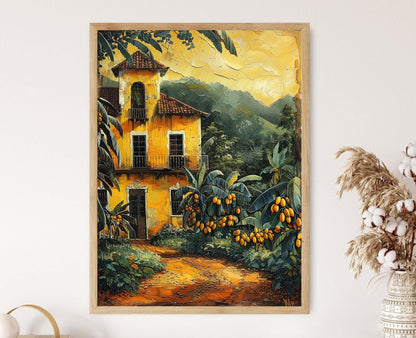 Affiche Plantations de Cacao – Poster Patrimoine Agricole de Trinidad et Tobago