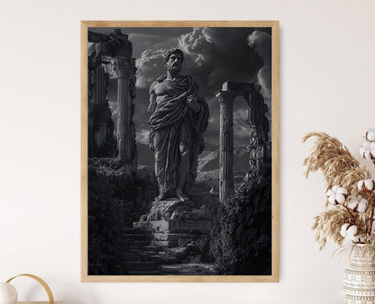 Affiche Mythologie Antique – Poster Art mural sur les ruines classiques