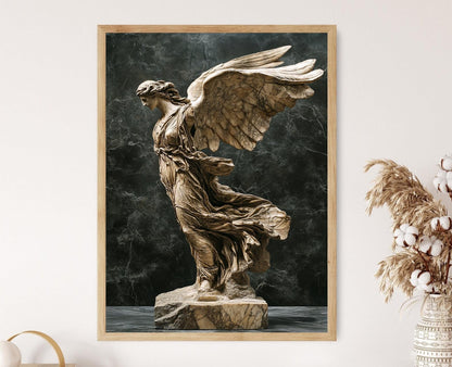 Affiche Victoire de Samothrace – Poster Sculpture hellénistique élégante