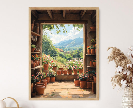 Affiche Art de Poterie Jessore – Poster Décor en Argile Fait Main