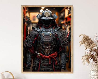 Affiche Armure de Shogun – Poster Traditionnel des Samouraïs