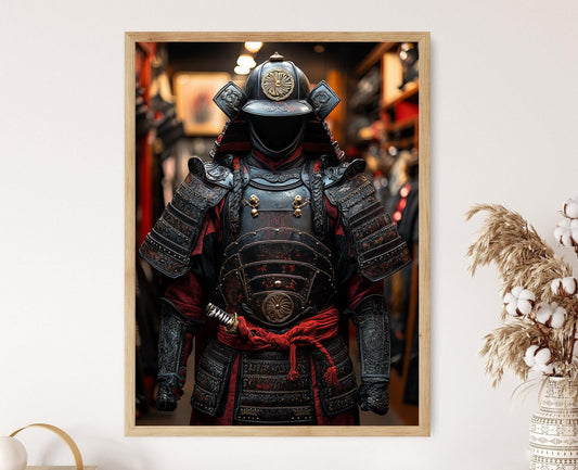Affiche Armure de Shogun – Poster Traditionnel des Samouraïs