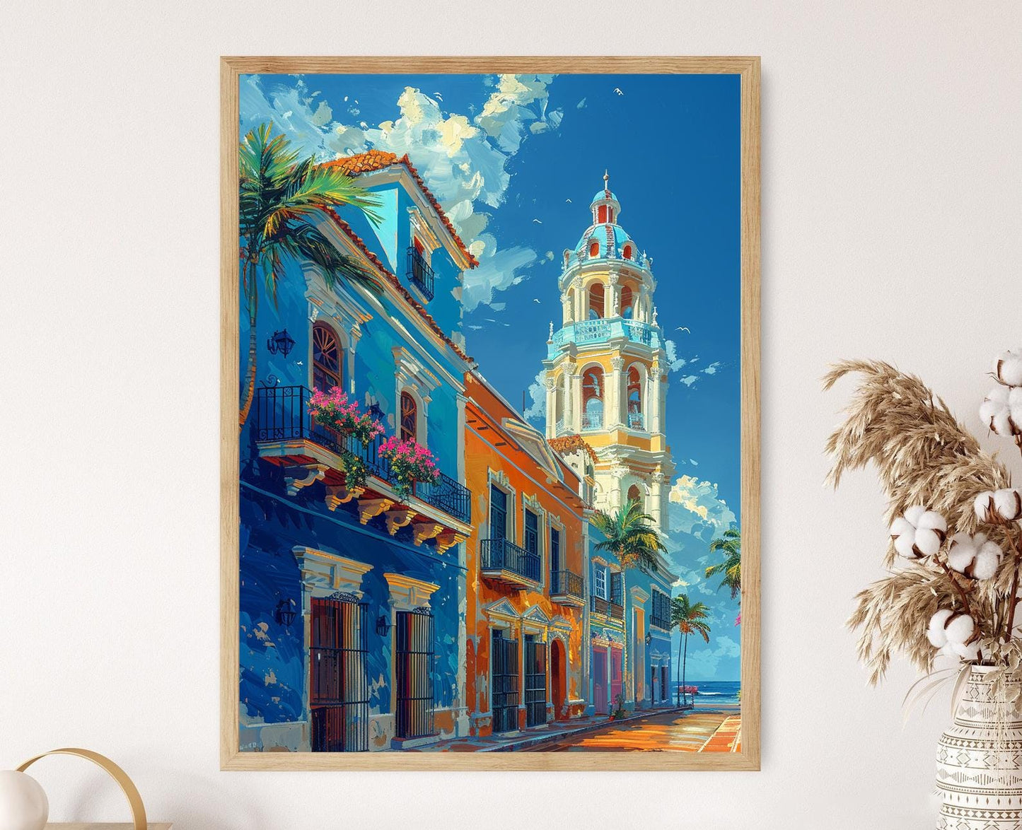 Affiche de la ville historique de Ponce – Cadeau unique de Porto Rico