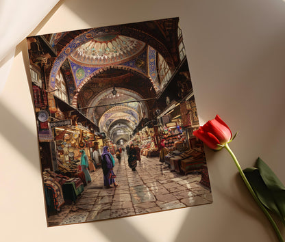 Affiche Grand Bazaar Istanbul – Imprimé Art Décor Ottoman