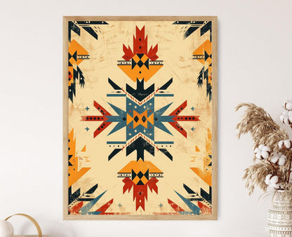 Affiche Motif Navajo – Impression artistique pour la décoration southwestern