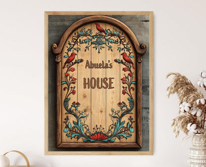 Affiche Maison Abuela – Poster Décor Familial Latino