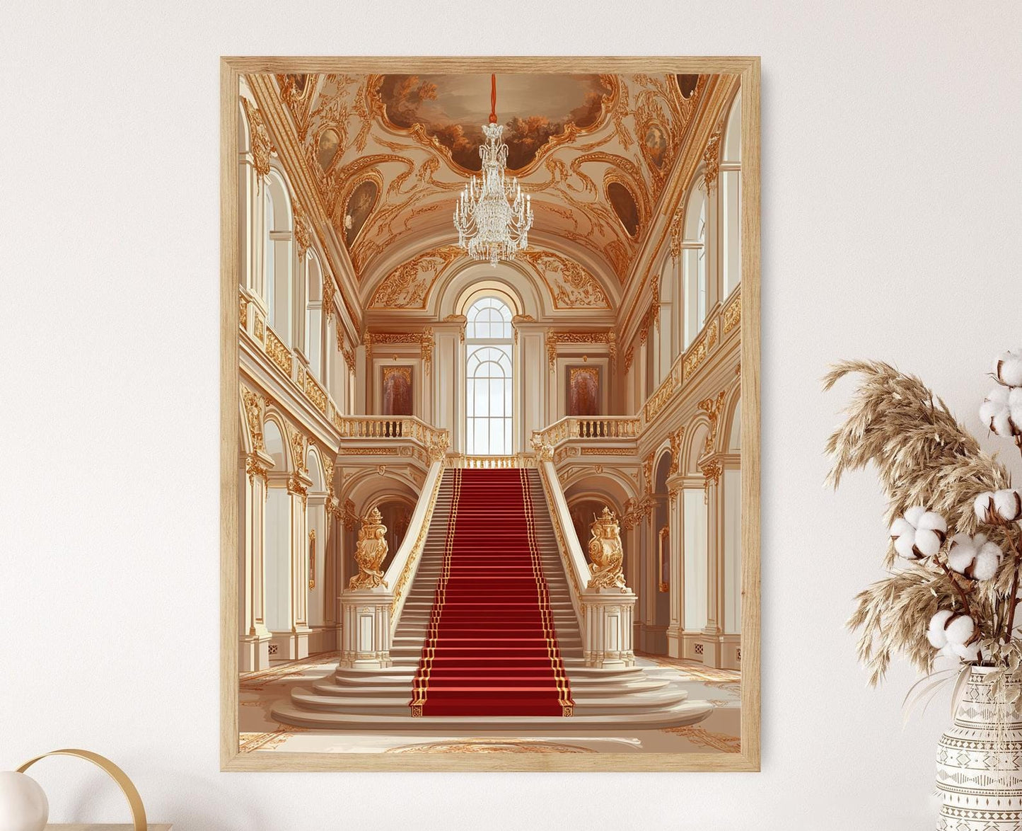 Affiche Palais Dolmabahçe – Poster Hall Grand Turc, Décor Ottoman Historique