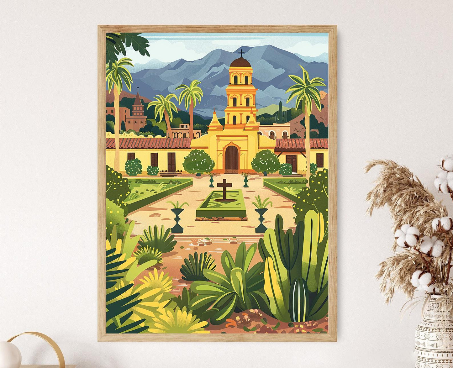 Affiche Cochabamba – Impression d'art Jardins luxuriants et architecture coloniale