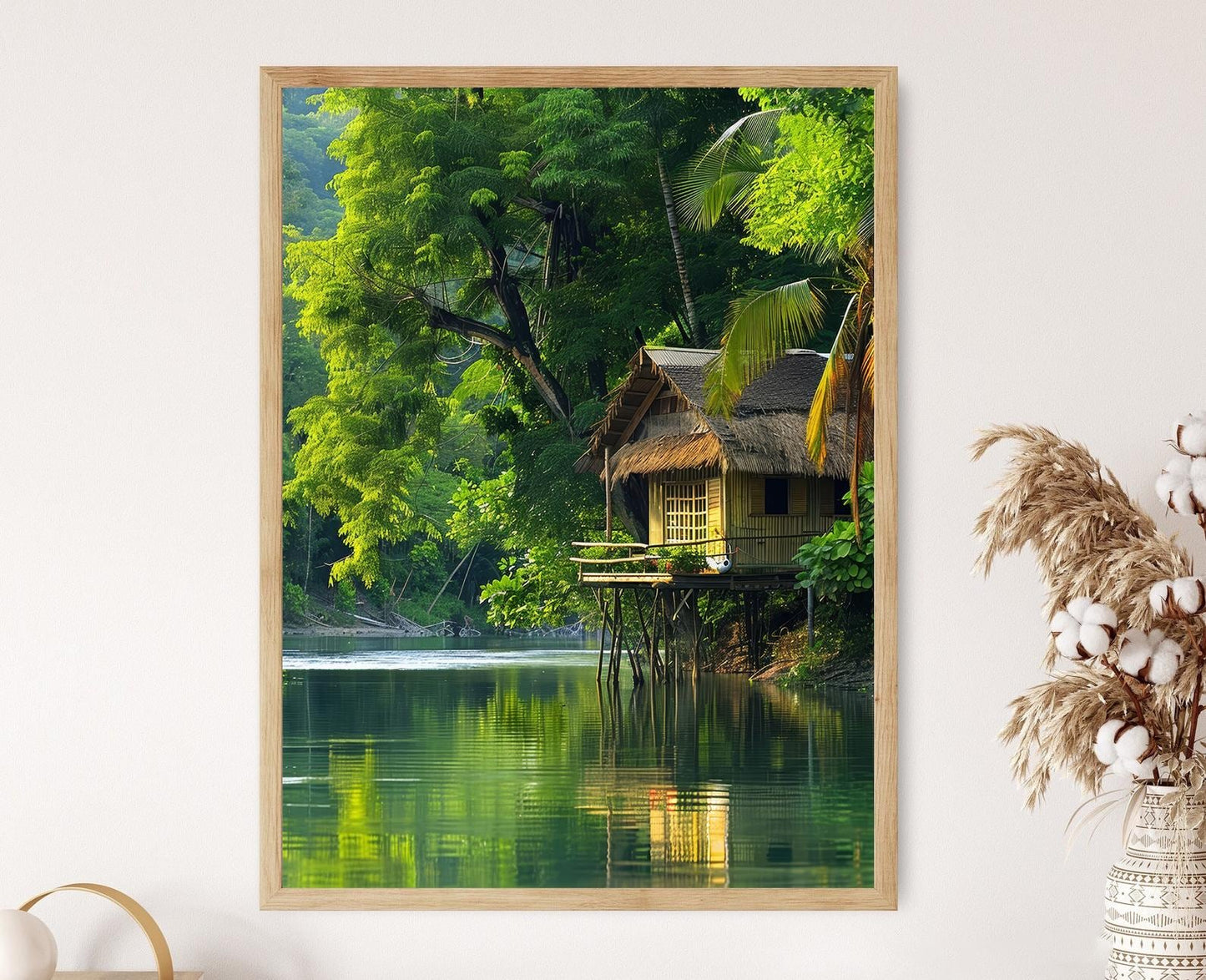 Affiche Bahay Kubo – Impression Artisanale Colorée et Vibrante