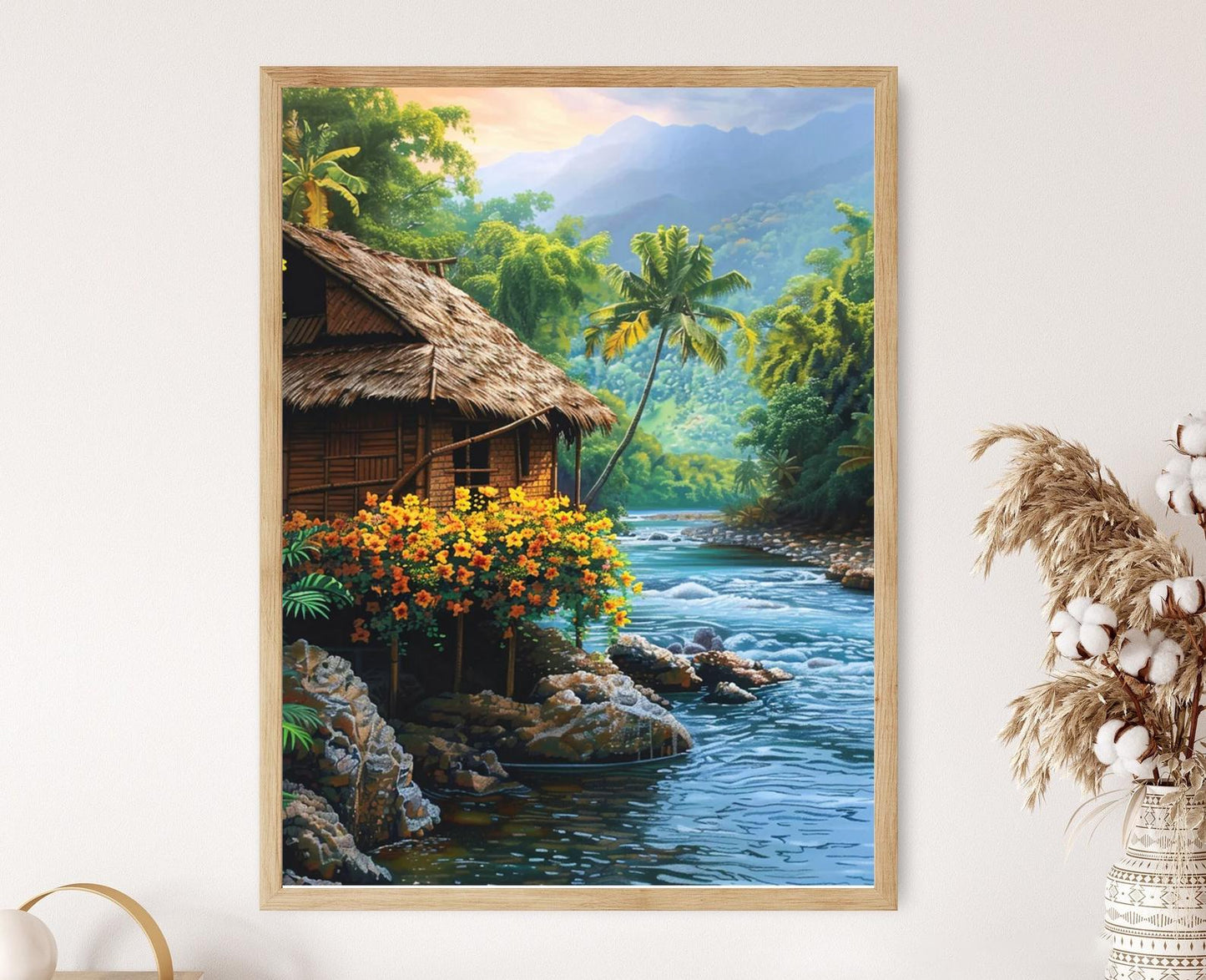 Affiche Bahay Kubo – Poster Scène Champêtre Filipine