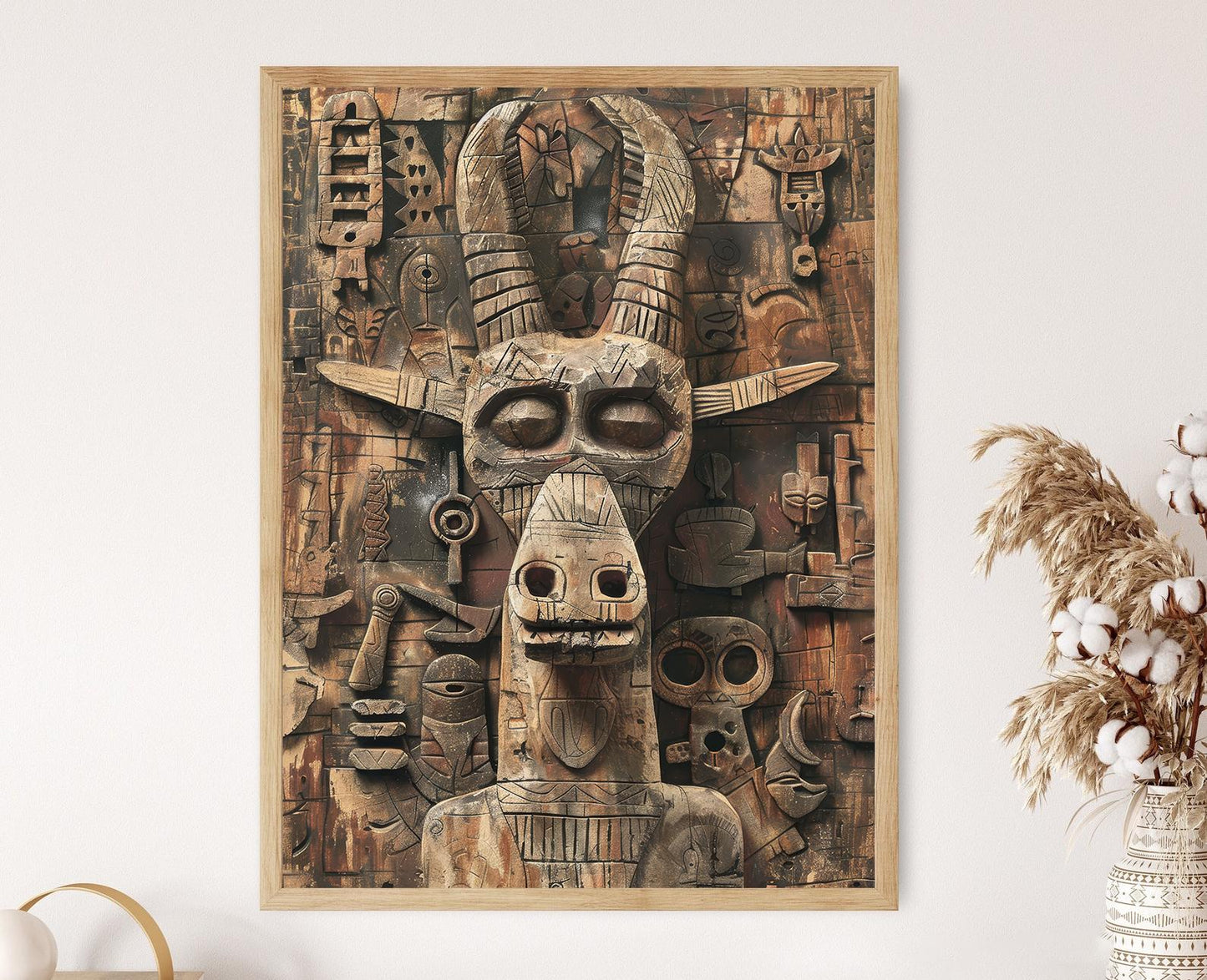 Affiche Art Dogon – Impression exclusive ethnographique pour la déco