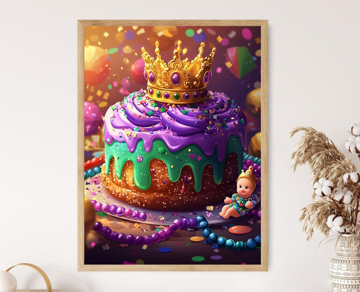 Affiche Carnaval – Art de la Galette des Rois de la Nouvelle-Orléans