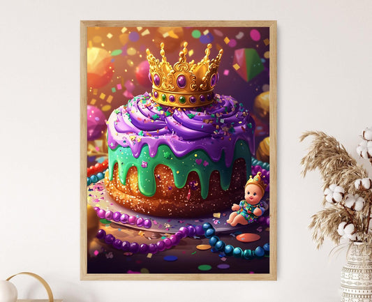 Affiche Carnaval – Art de la Galette des Rois de la Nouvelle-Orléans