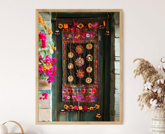 Affiche Toran – Poster Coloré Ethnique pour Décor de Salon