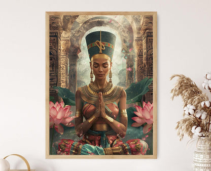 Affiche Nefertiti – Œuvre captivante de l'Égypte ancienne