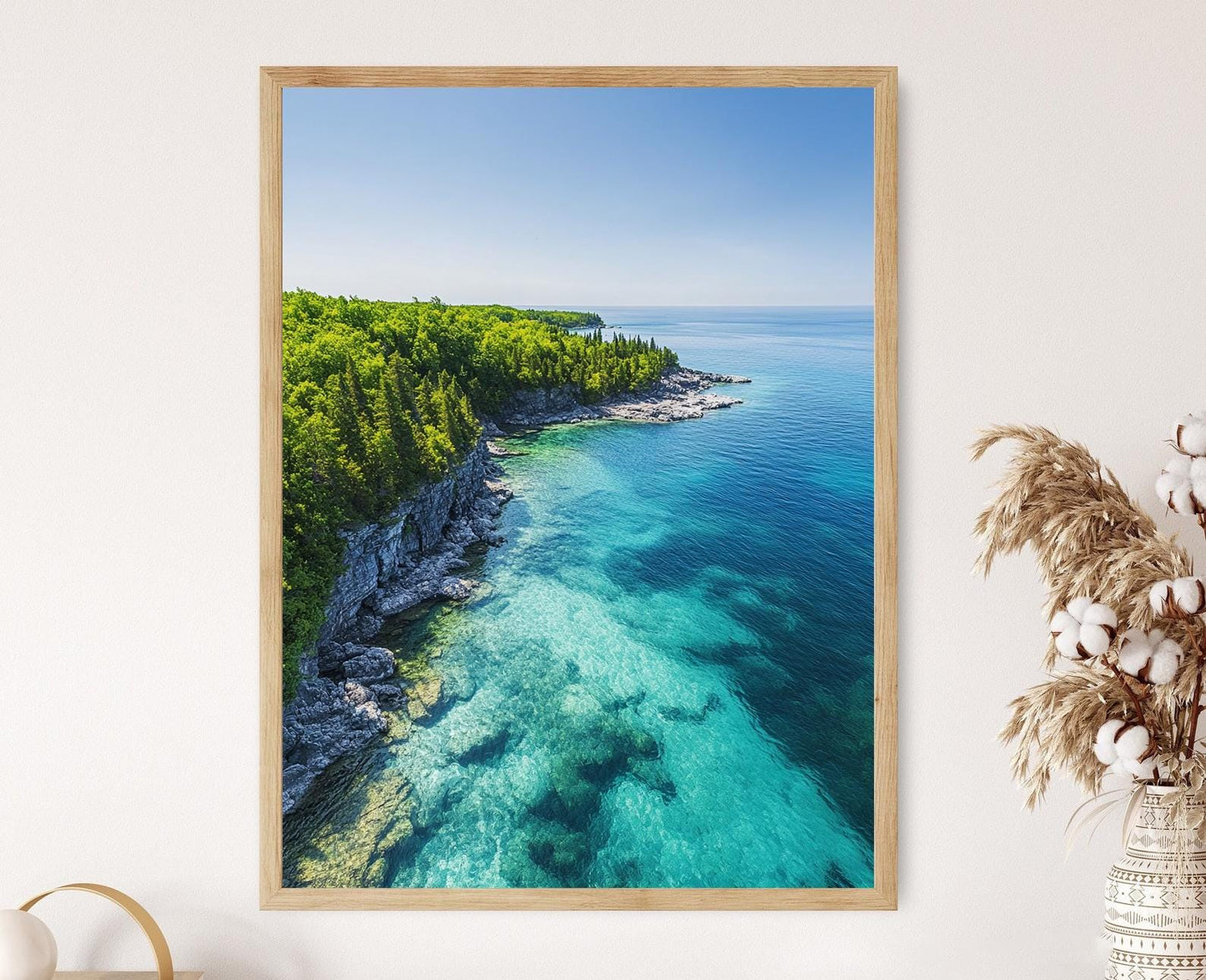 Affiche Lac Huron – Poster Eau Claire et Côte Sauvage