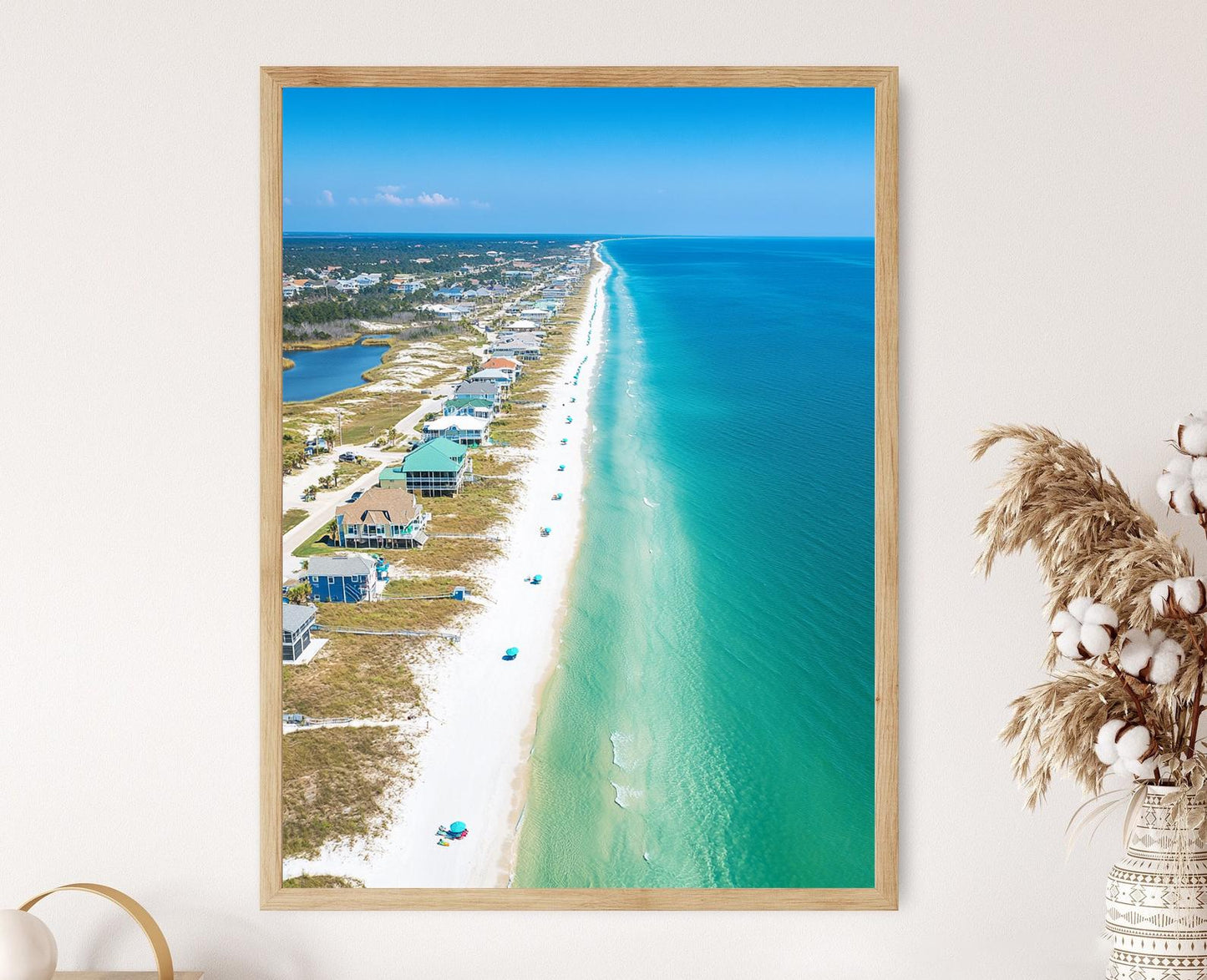 Affiche Côte de Gulf Shores – Poster Paysage côtier de l'Alabama