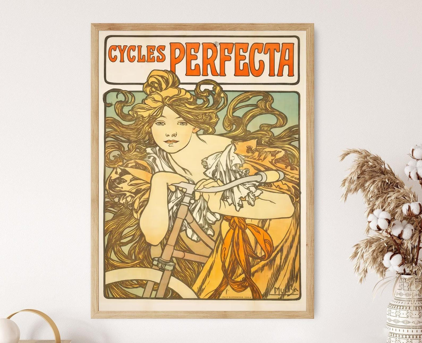 Affiche Art Nouveau – Poster Cycles Perfecta, Alphonse Mucha 1897