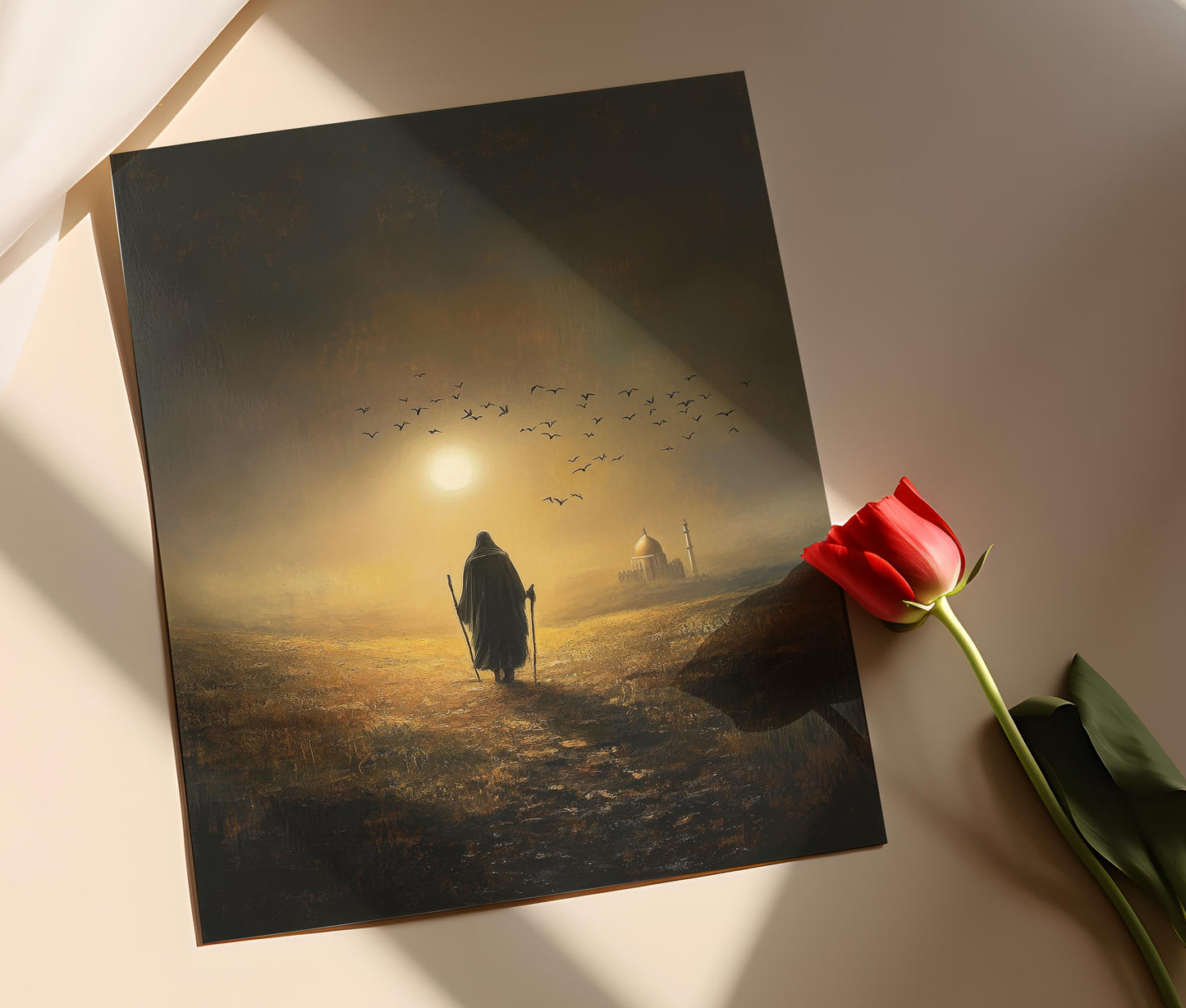 Affiche Sufi – Voyage vers le Bien-Aimé, Art Spirituel Mystique