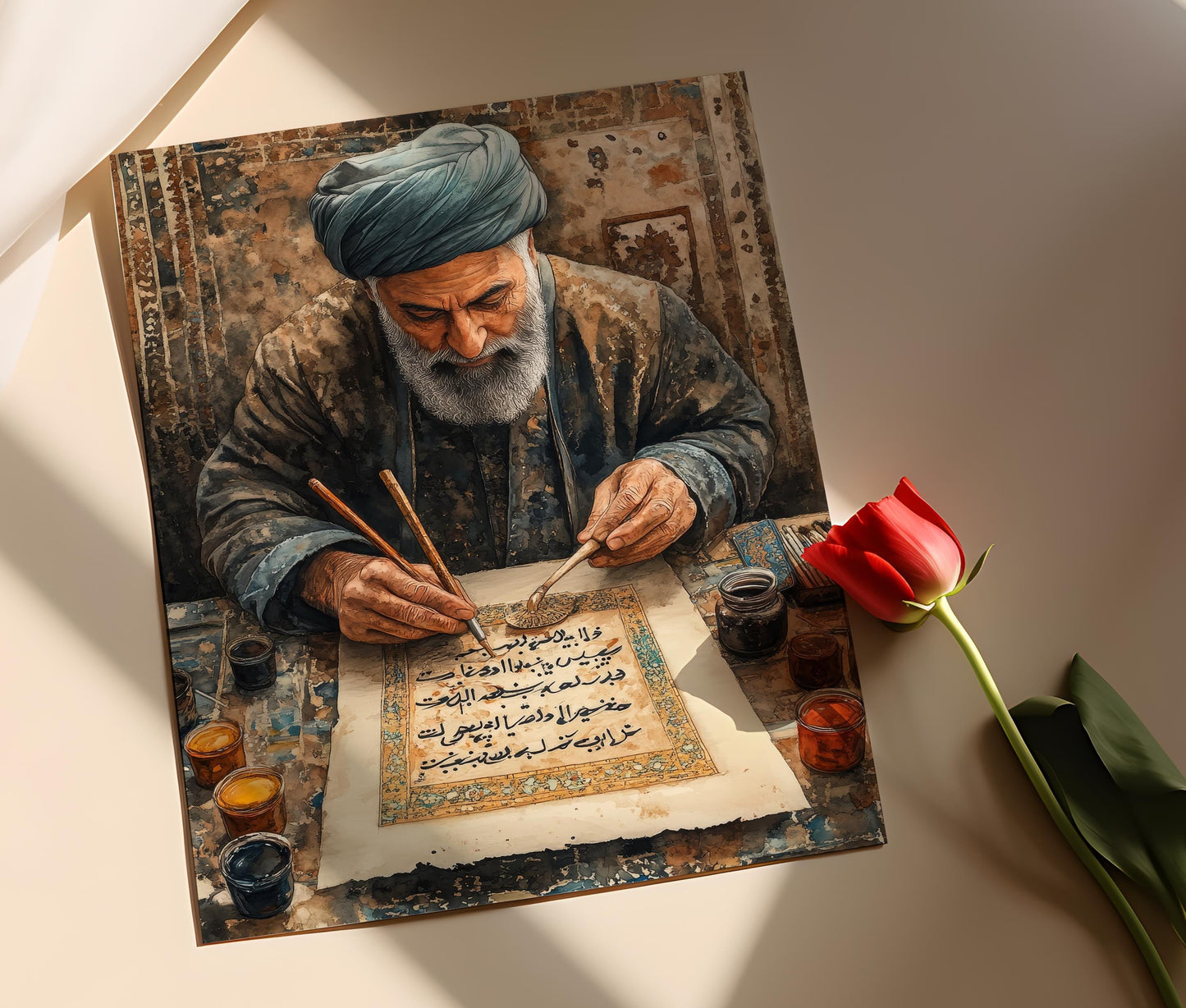 Affiche Calligraphie Persane – Poster Art Traditionnelle Iranienne