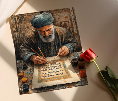 Affiche Calligraphie Persane – Poster Art Traditionnelle Iranienne