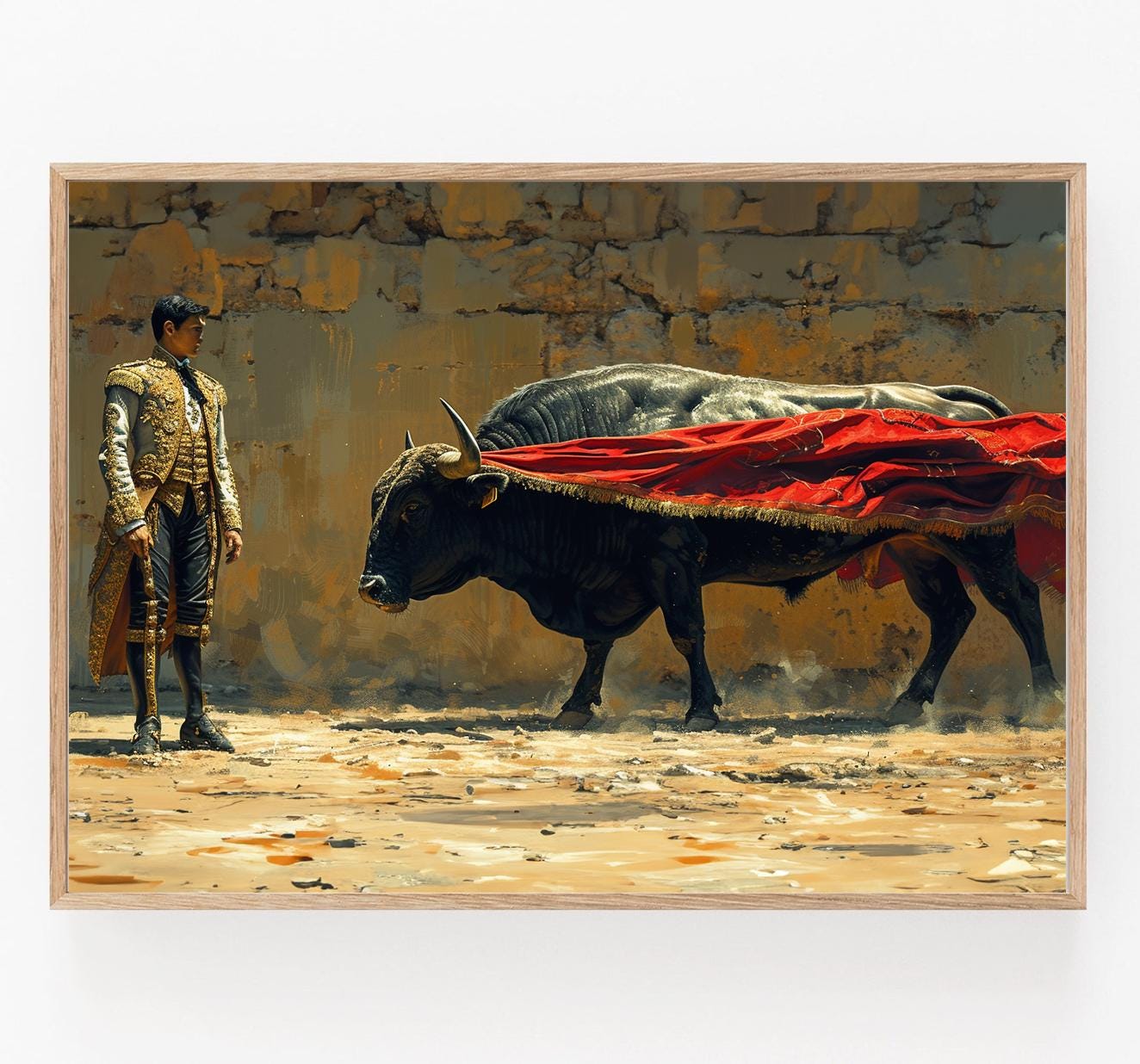 Affiche Torero – Poster Art espagnole sur la tauromachie traditionnelle