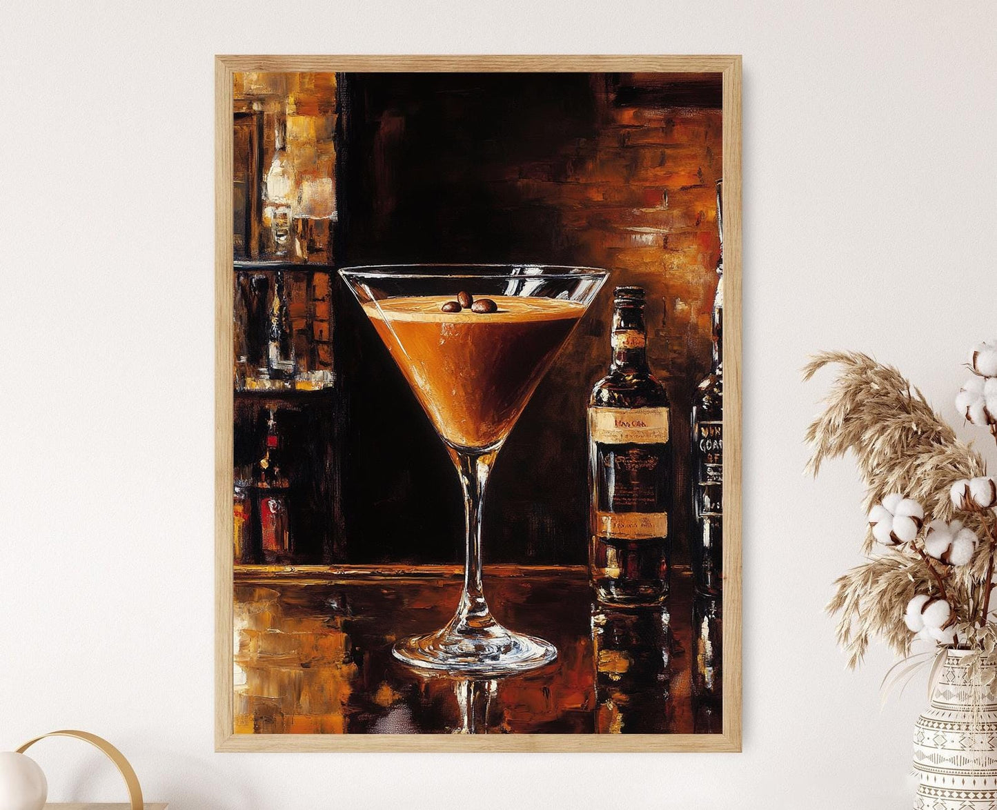 Affiche Espresso Martini – Illustration moderne de cocktail